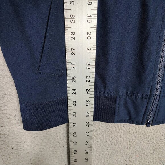 Banana Republic Bomber Jacket Men Medium Navy Lined Full Zip Lightweight Outdoor - Picture 10 of 16